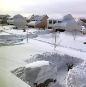 PHOTO No Snow Has Even Melted As Of Tuesday In Buffalo NY Nobody Can Still Get Around Anywhere At All