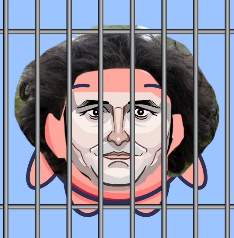 PHOTO Sam Bankman Fried Behind Bars Face Cartoon Meme