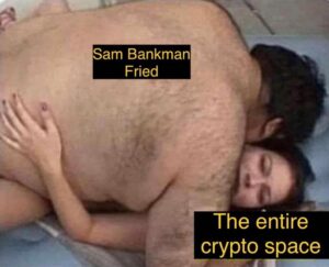 PHOTO Sam Bankman Fried Vs The Entire Crypto Space Meme