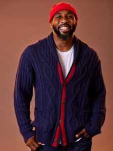 PHOTO Stephen Twitch In A Red Beanie And 300 Custom Blue Sweater