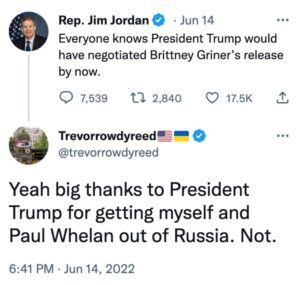 PHOTO Trevor Reed Is Very Salty And Loves Spending Time Calling Out Republican Hypocrisy On Fake Brittney Griner Outrage