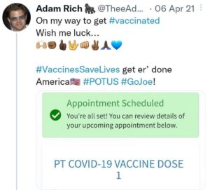 PHOTO Adam Rich Got The COVID Vaccine In April Of 2021
