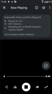 PHOTO Almost 2700 People Listening To Evansville Police Scanner After Mass Shooting At Walmart