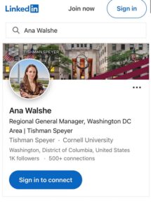 PHOTO Ana Walshe's Linkedin Page Suggested That She Worked In DC And Hard To Travel Long Distance To Work