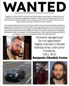 PHOTO Benjamin Obadiah Foster Wanted Poster