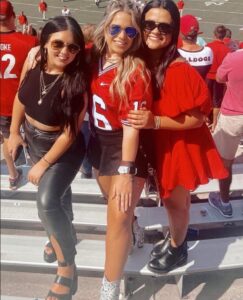 PHOTO Chandler LeCroy Looking Smoking Hot In Mini Skirt At UGA Football Game With Friends