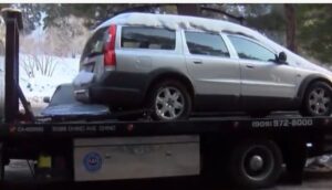 PHOTO Close Up Of Julian Sands' Car Below The Baldy Bowl Trail In California