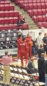 PHOTO Darius Miles With Alabama Basketball Program On Saturday Despite Injury