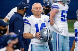 PHOTO What Jerry Jones Would Look Like If Puts On The Helmet And Suits Up Next Week As Kicker For Game Against 49ers