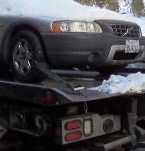 PHOTO Julian Sands' Car Towed From Mount Baldy