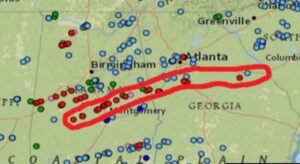 PHOTO Look At All The Tornadoes That Hit South Carolina Georgia And Alabama