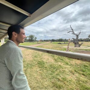 PHOTO Nadal Checking Out The Werribee Open Range Zoo With All His Free Time