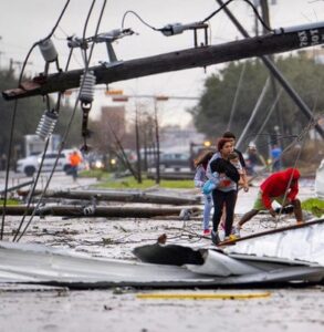 PHOTO Of Downed Power Lines East Of Houston From Tornado