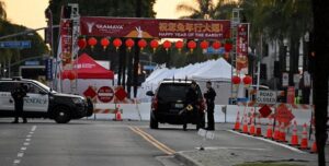 PHOTO Of Police Closing Perimeter Of Chinese New Year Party Where Shooting Happened Sunday