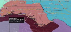 PHOTO Parts Of Florida Are Under A Tornado Watch This AM