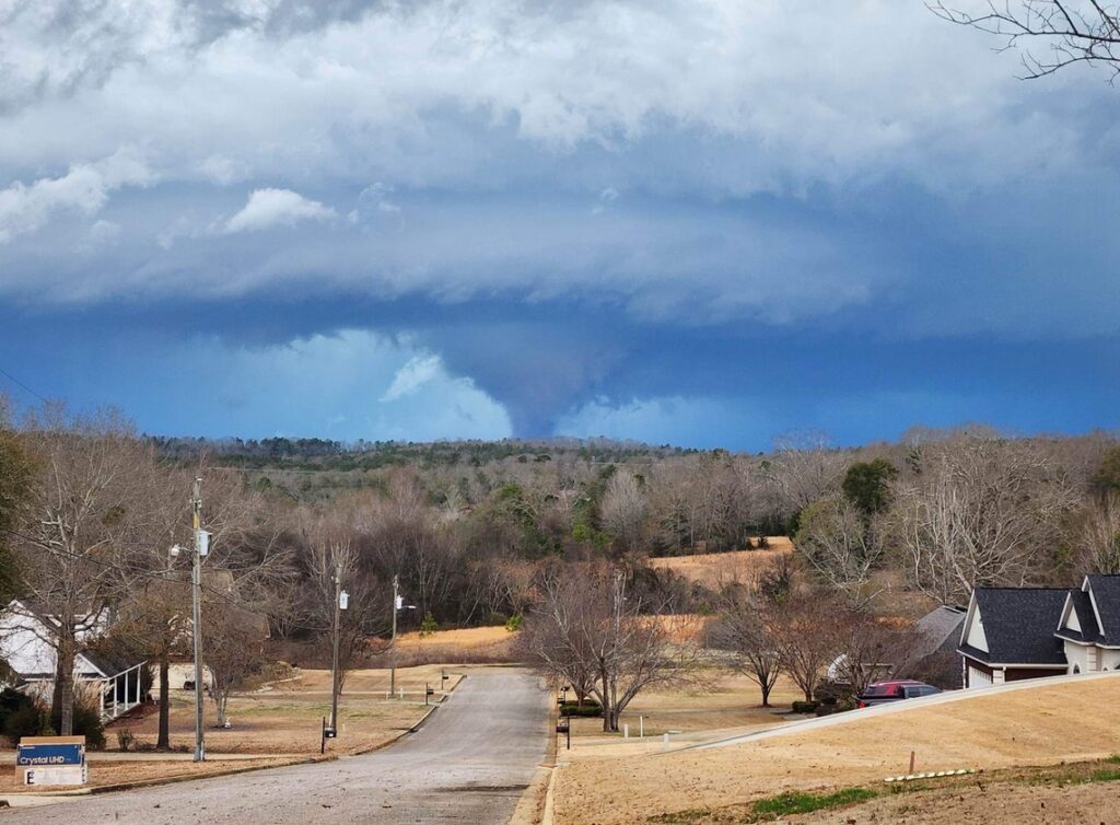 PHOTO Still Shot Of Tornado Touching Down Near Neighborhood In