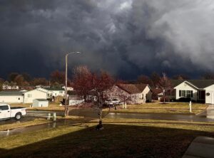 PHOTO Tornado Spinning Over Houses In Williamsburg Iowa