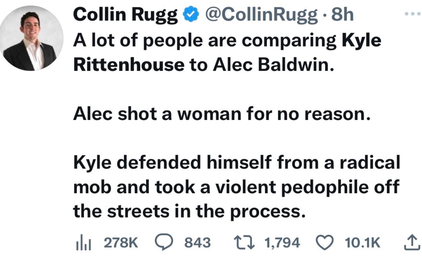 Photo Why You Can't Compare Kyle Rittenhouse To Alec Baldwin