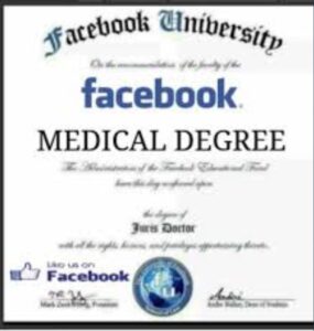 PHOTO Facebook University Medical Degree Meme