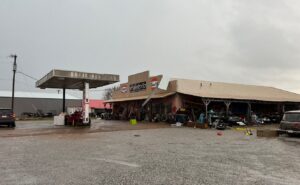 PHOTO Gas Station In Ethridge TN Badly Damaged By Tornado