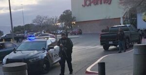 PHOTO Heavily Armed Police Officer Guarding Parking Lot Outside JcPenney At Cielo Vista Mall