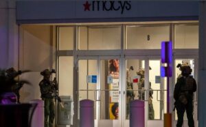 PHOTO Heavily Armed SWAT Team Guarding Macy's Entrance At Cielo Vista Mall On Wednesday During Active Shooting