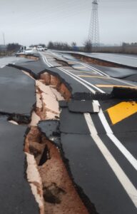 PHOTO Highway Asphalt In Turkey Is Separated After Massive Earthquake