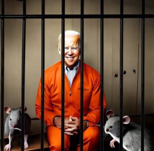 PHOTO Joe Biden Behind Bars With A Bunch Of Rats Meme