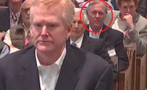 PHOTO Left-Wing Activist John Grisham Spotted At Alex Murdaugh Trial Sitting Between Alex And His Son Buster