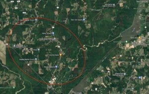 PHOTO Map Showing Where All The Buildings Were Damaged From Tornado In Smithville Mississippi