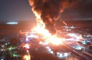 PHOTO Massive Fire In East Palestine Ohio Was A Huge Disaster