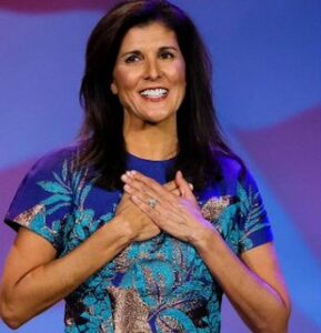 PHOTO Nikki Haley In A Tye Dye Shirt Like She Just Got Back From Hawaii