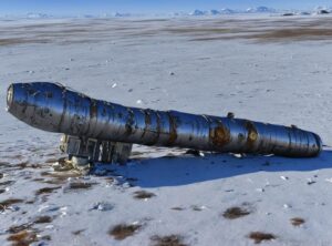 PHOTO Of Damaged Missile Laying On The Ground In Yukon Canada