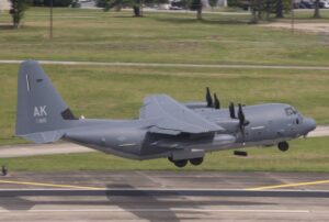 PHOTO Of HC-130 Taking Off At Deadhorse Alaska Airport During UFO Scare