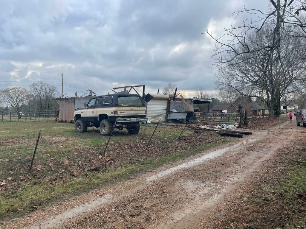 PHOTO Of Homes Seriously Damaged Along Highway 4 In Ripley Mississippi