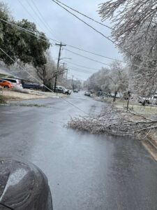 PHOTO Of Power Lines Down All Over Texas Due To Heavy Frozen Ice