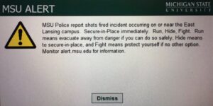 PHOTO Of The Alert Michigan State Students Got From The University About An Active Shooter