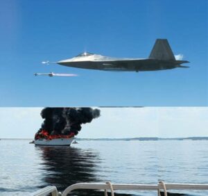 PHOTO One Of The Sidewinder Missiles Shot At The UFO Over Lake Huron Missed Its Target