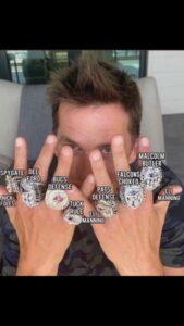 PHOTO Reason For Why Tom Brady Won Each Championship Ring Meme