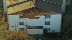 PHOTO Roof Damage To Apartment Buildings In Mercer County New Jersey Is Pretty Substantial