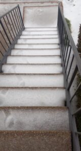 PHOTO Steps In Fort Worth Texas Are Frozen Solid And Residents Are Trapped In Their Homes With No Power