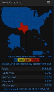 PHOTO Texas Has Almost 400K Without Power And No Other State Comes Close Because California Only Has 8K Without It
