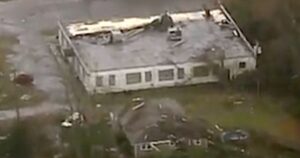 PHOTO Tornado Destroyed Roof On Building In New Jersey