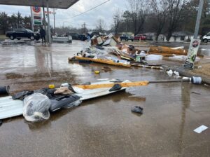 PHOTO What's Left Of Gas Station In Ripley Mississippi