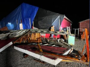 PHOTO What's Left Of The Flea Market Building In Ethridge Tennessee