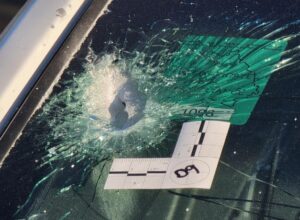 PHOTO Audrey Hale Shot A Bullet Hole Into A Police Car While Engaged In Shootout With Police