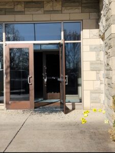 PHOTO Audrey Hale Shot Out The Glass On The Doors In Order To Enter Covenant School