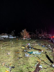 PHOTO Close Up Of The Extent Of The Damage In Silver City MS From Tornado