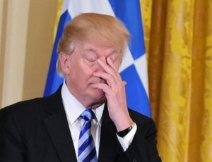 PHOTO Donald Trump Facepalming When He Hears His Indictment Is Coming