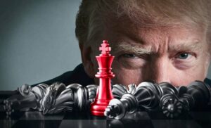 PHOTO Donald Trump Hiding Behind Chess Pieces Meme